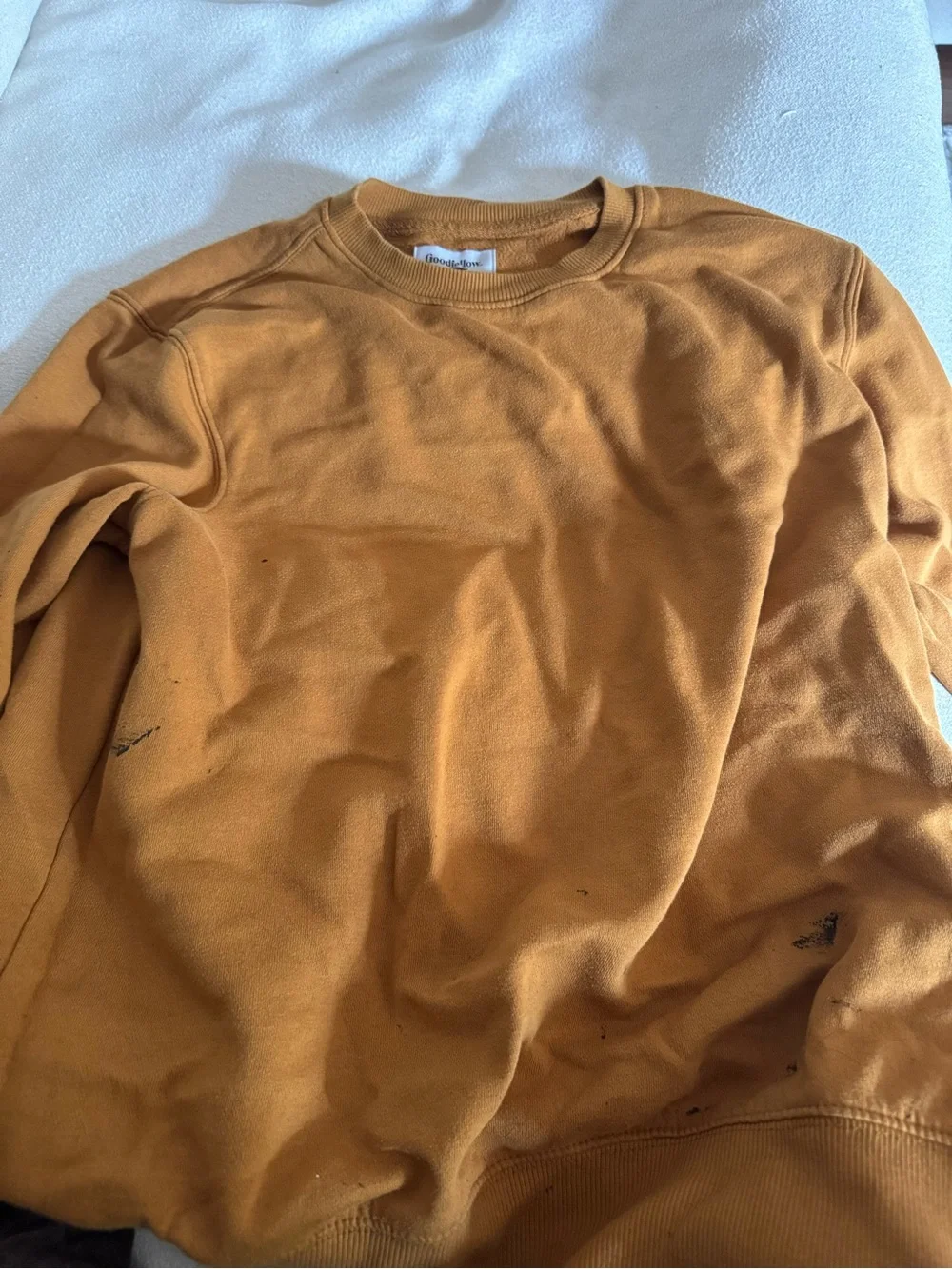 Men's Crewneck Sweater - Mustard